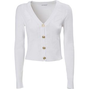 Influencer Gebreid vest  offwhite