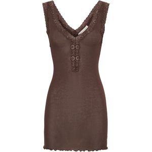 Seamless Basic Top 'Lacey'  donkerbruin
