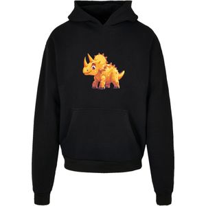 F4NT4STIC Trui 'Süßer Triceratops Dinosaurier'  geel / zwart