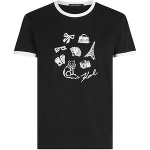 Karl Lagerfeld Shirt  grijs / zwart / wit