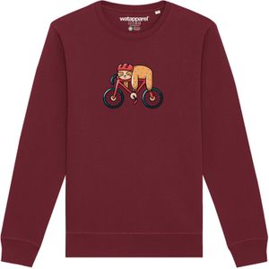 Watapparel Sweatshirt ' Sloth '  gemengde kleuren / bourgogne