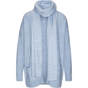 VIVANCE Gebreid vest  lichtblauw