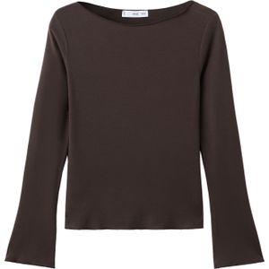 MANGO Shirt 'ANI'  donkerbruin