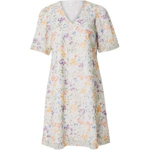 YAS Jurk 'YASLeanna'  blauw / goud / oranje / wit