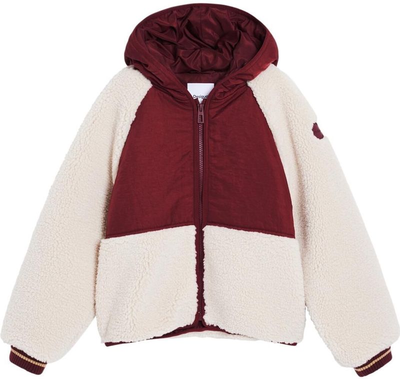 Schaapachtige Jas - Multicolor - Regular-fit - Met Capuchon