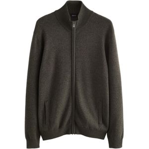 Next Gebreid vest  olijfgroen