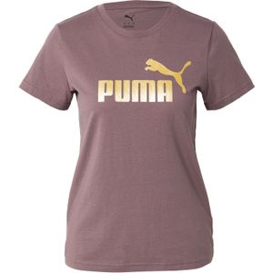 PUMA - ESS METALLIC NO. 1 LOGO TEE - T-shirt - Raisin - Korte Mouwen