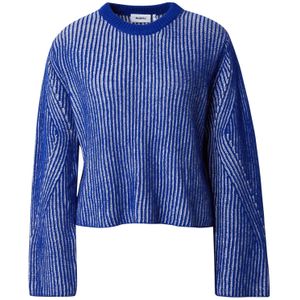 Moves Trui  kobaltblauw / wit