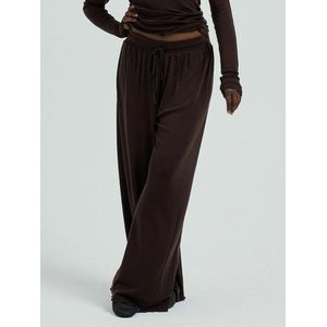 Seamless Basic Broek 'Woolen Barbera'  chocoladebruin