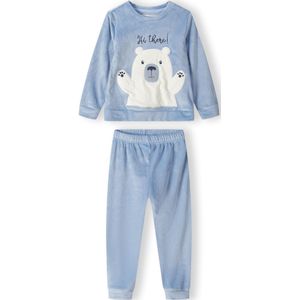 MINOTI - Nachtkledij - Lichtblauw/Wit - 2-delig - Lang/maxi