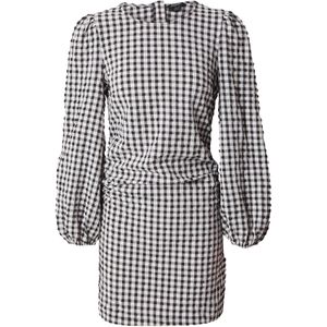 Monki Jurk  grijs / zwart / wit