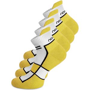 normani Sportsokken  geel / zwart / wit