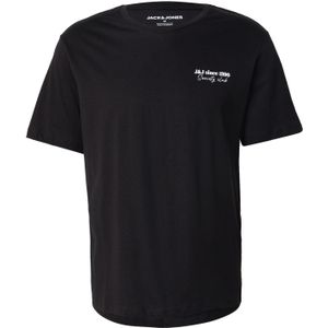 JACK & JONES Shirt 'JJNINETY'  zwart / wit