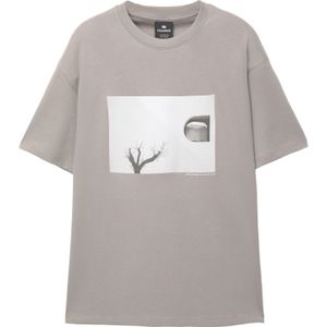 Pull&Bear Shirt  grijs / donkergrijs / zwart