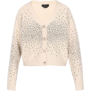 faina Gebreid vest  beige