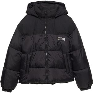 Pull&Bear Winterjas 'PACIFIC'  zwart / wit