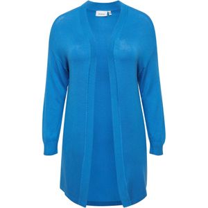 Fransa Curve Gebreid vest 'BLUME'  lichtblauw