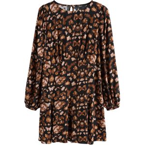 Next Jurk  lichtbeige / bruin / zwart