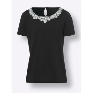 Bikini - Zwart/ecru - 100% Katoen - Knoopsluiting