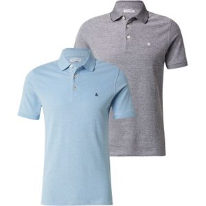 JACK & JONES Shirt 'JJEPAULOS'  lichtblauw / grijs gemêleerd