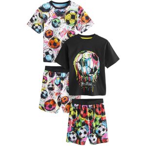 Next Nachtkledij  oranje / pink / zwart / wit