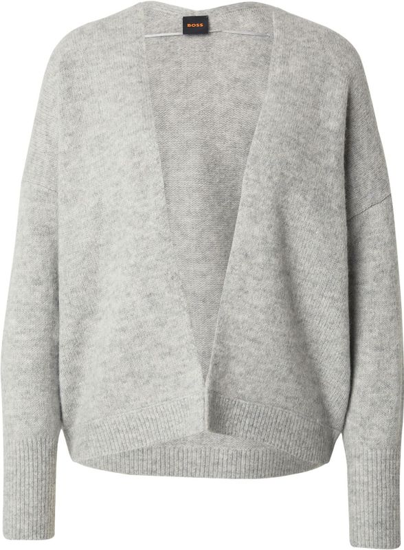 BOSS Gebreid vest 'Falescanas'  grijs gemêleerd