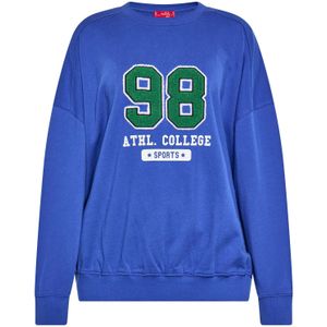 swirly Sweatshirt  blauw / groen / wit