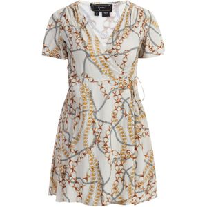 faina Jurk  gemengde kleuren / wit