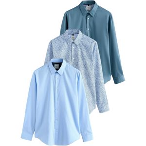 Next Overhemd  cyaan blauw / lichtblauw