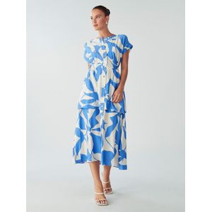 Willa Jurk 'TEDDY'  blauw / wit