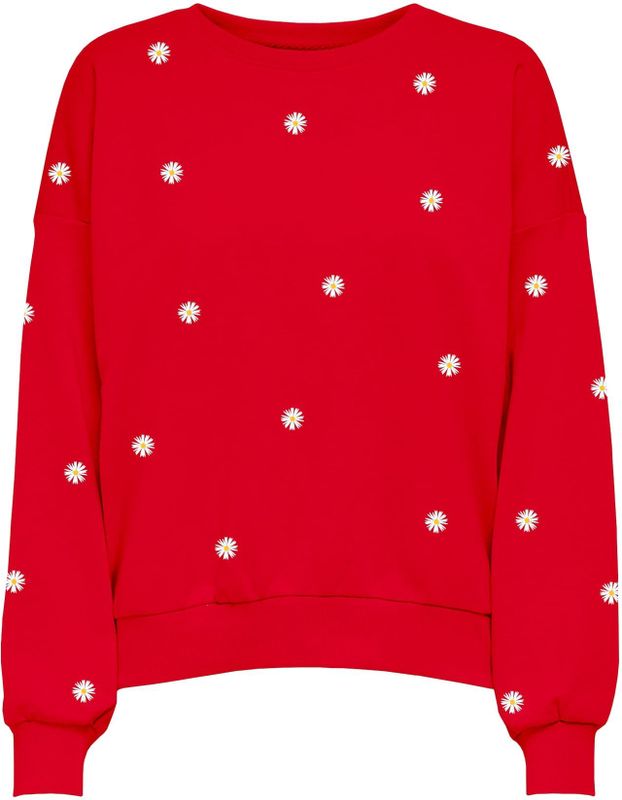 ONLY Sweatshirt 'ONLBrooke'  geel / rood / wit