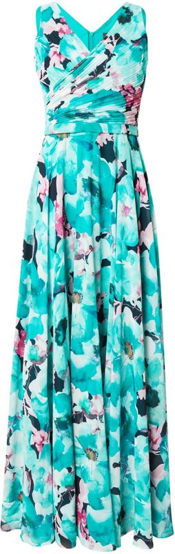 Jerseyjurken - Bloemenprint - V-hals - Gladde Stof - Lang