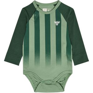 Hummel Rompertje/body  neongroen / donkergroen / wit