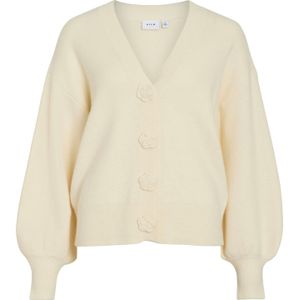 VILA Gebreid vest  crème