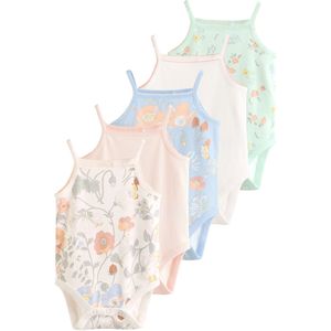 Next Rompertje/body  beige / lichtblauw / mintgroen / rosa