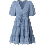 Pepe Jeans - Mini-jurk - Katoen - V-hals - Korte Mouwen