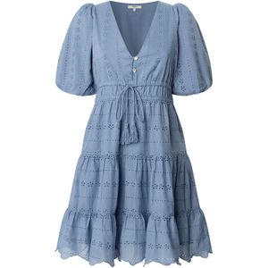 Pepe Jeans - Mini-jurk - Katoen - V-hals - Korte Mouwen - Getailleerd