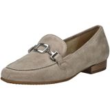 ARA - Instappers - Beige - Leer en Suède - Platte Hak