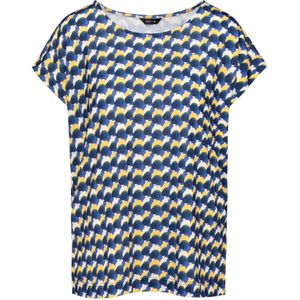 Quiosque Blouse  navy / mosterd / wit