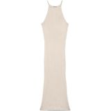 Vmriver - Lange Jurk - Gebreide Jurk - Mouwloos - Halternek - Tight Fit