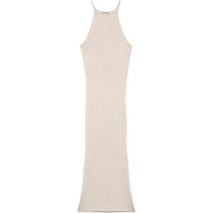 Vmriver - Lange Jurk - Gebreide Jurk - Mouwloos - Halternek - Tight Fit