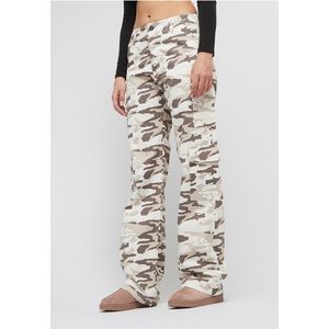 Karl Kani Cargobroek  chocoladebruin / taupe / offwhite