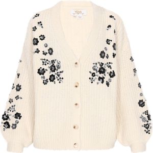 usha FESTIVAL Gebreid vest  grijs / zwart / natuurwit