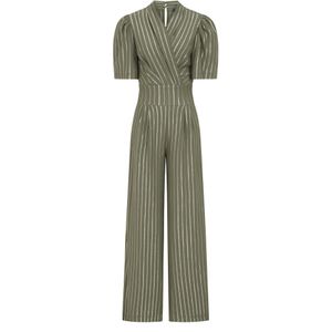 HotSquash - Jumpsuit - Goud - Olijfgroen - Lang/maxi - Wijde Pasvorm