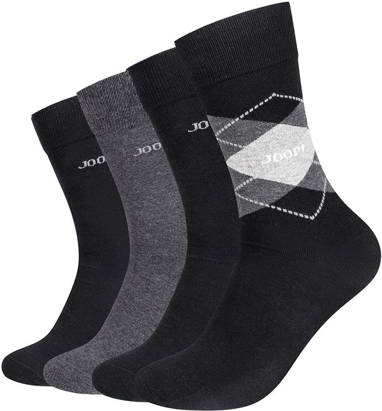 JOOP! - Premium Essentials - Sokken - Black mix - 4 Paar