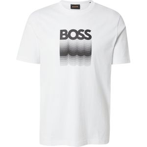 BOSS Shirt 'Insignia'  grijs / donkergrijs / zwart / wit