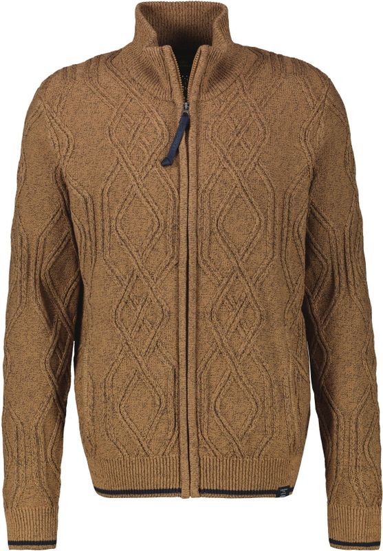 Gebreid jack met ritssluiting