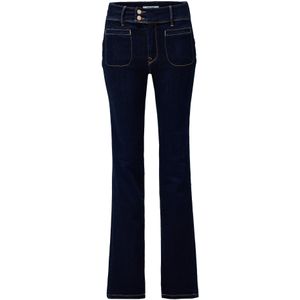 Salsa - Secret Push In - Spijkerbroek - Donkerblauw - Rechte Pijp