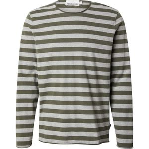 ARMEDANGELS - MAARKOS - Shirt - Lichtgrijs/Kaki - Lange Mouwen