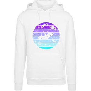 F4NT4STIC Sweatshirt 'Retro Alien Weltraum Sonnenuntergang'  blauw / lichtblauw / lila / lichtlila / offwhite